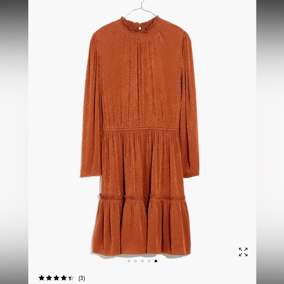 Madewell Eco friendly cheetah print jacquard shiny fabric knee length mini NWT - Picture 5 of 8